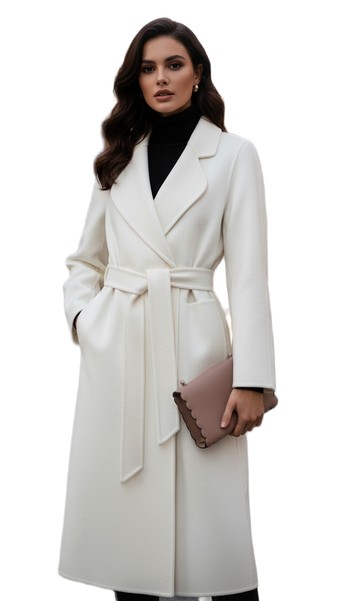 Vonda | Double-Breasted Belted Coat