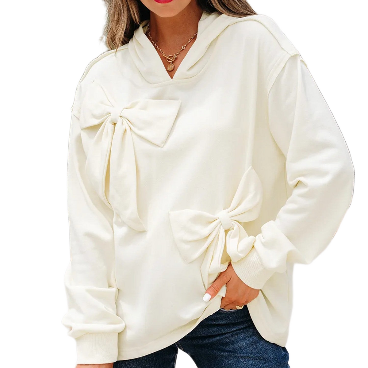 Latoria | Bow-Detail Hoodie