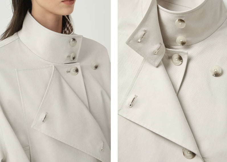 Yareli | Belted Stand-Collar Jacket