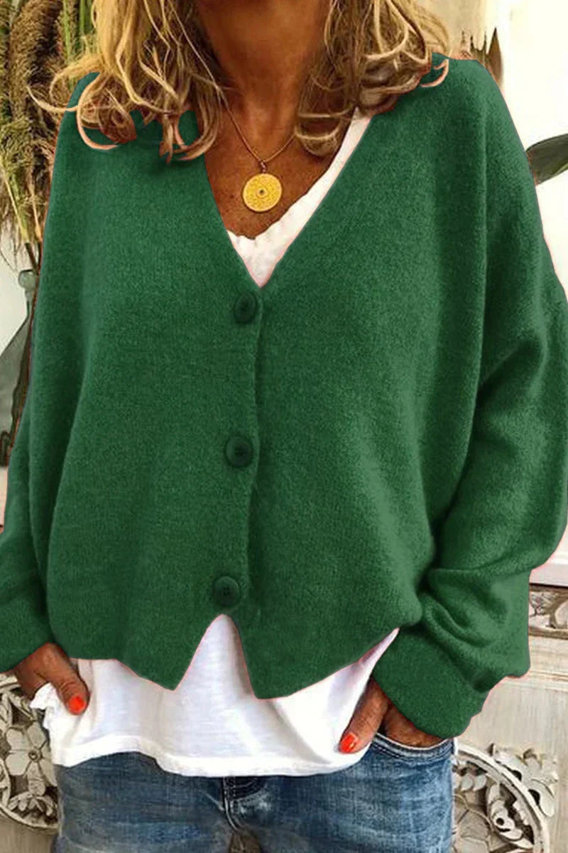 Erline | V-Neck Button Cardigan