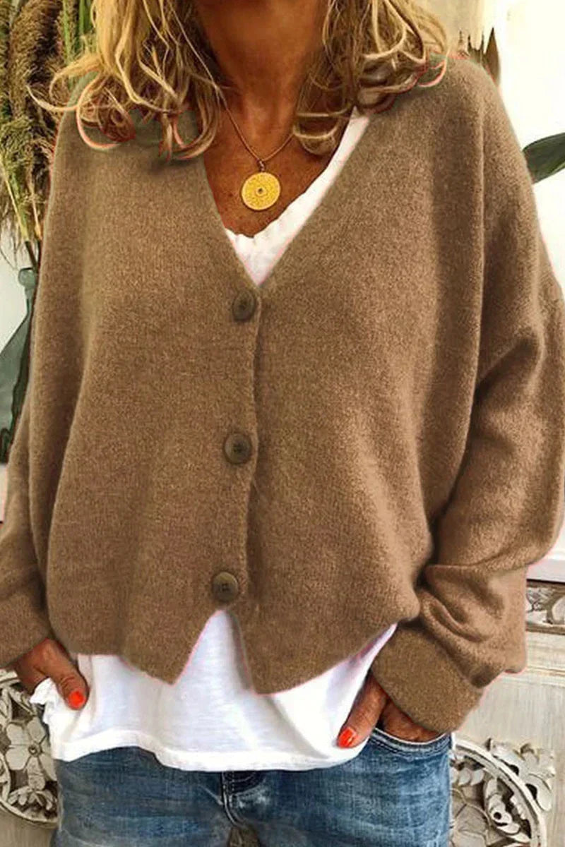 Erline | V-Neck Button Cardigan
