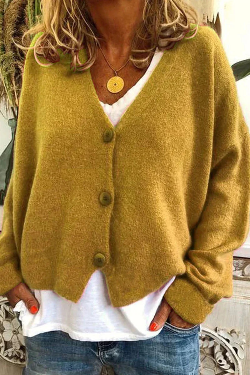 Erline | V-Neck Button Cardigan