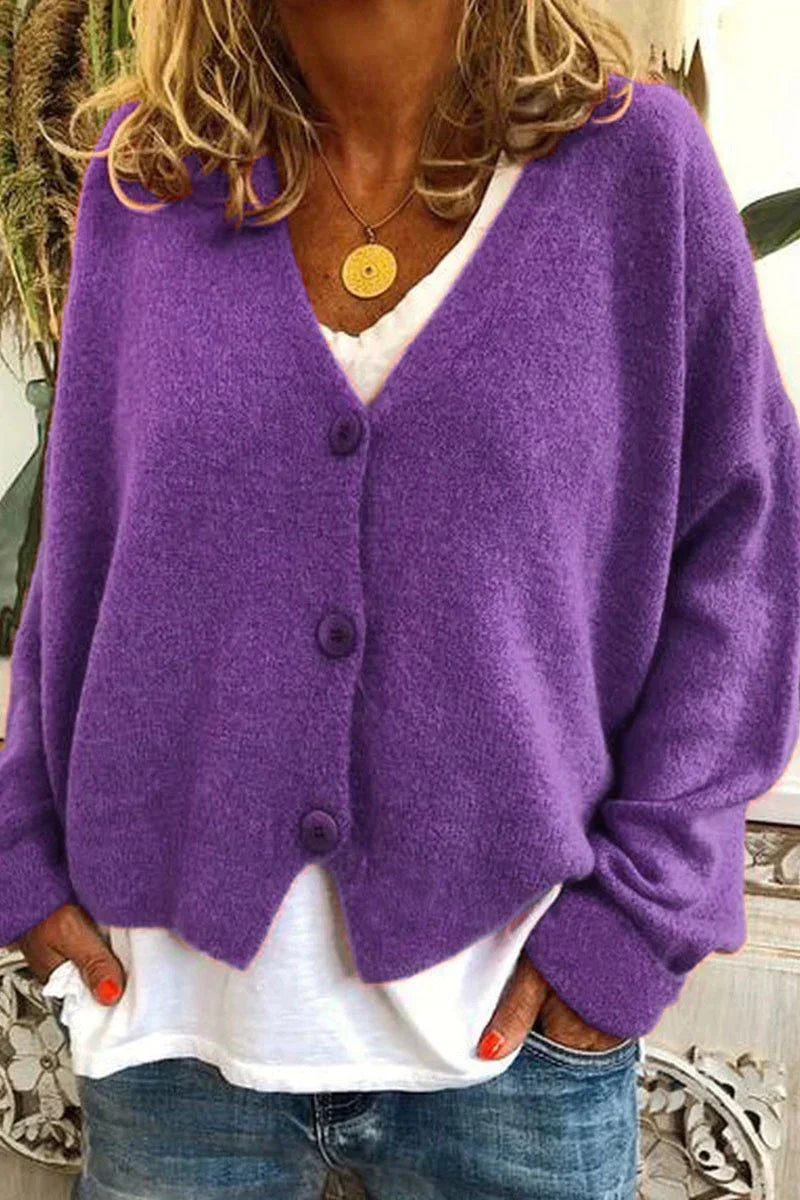 Erline | V-Neck Button Cardigan