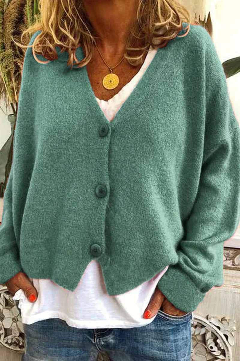 Erline | V-Neck Button Cardigan