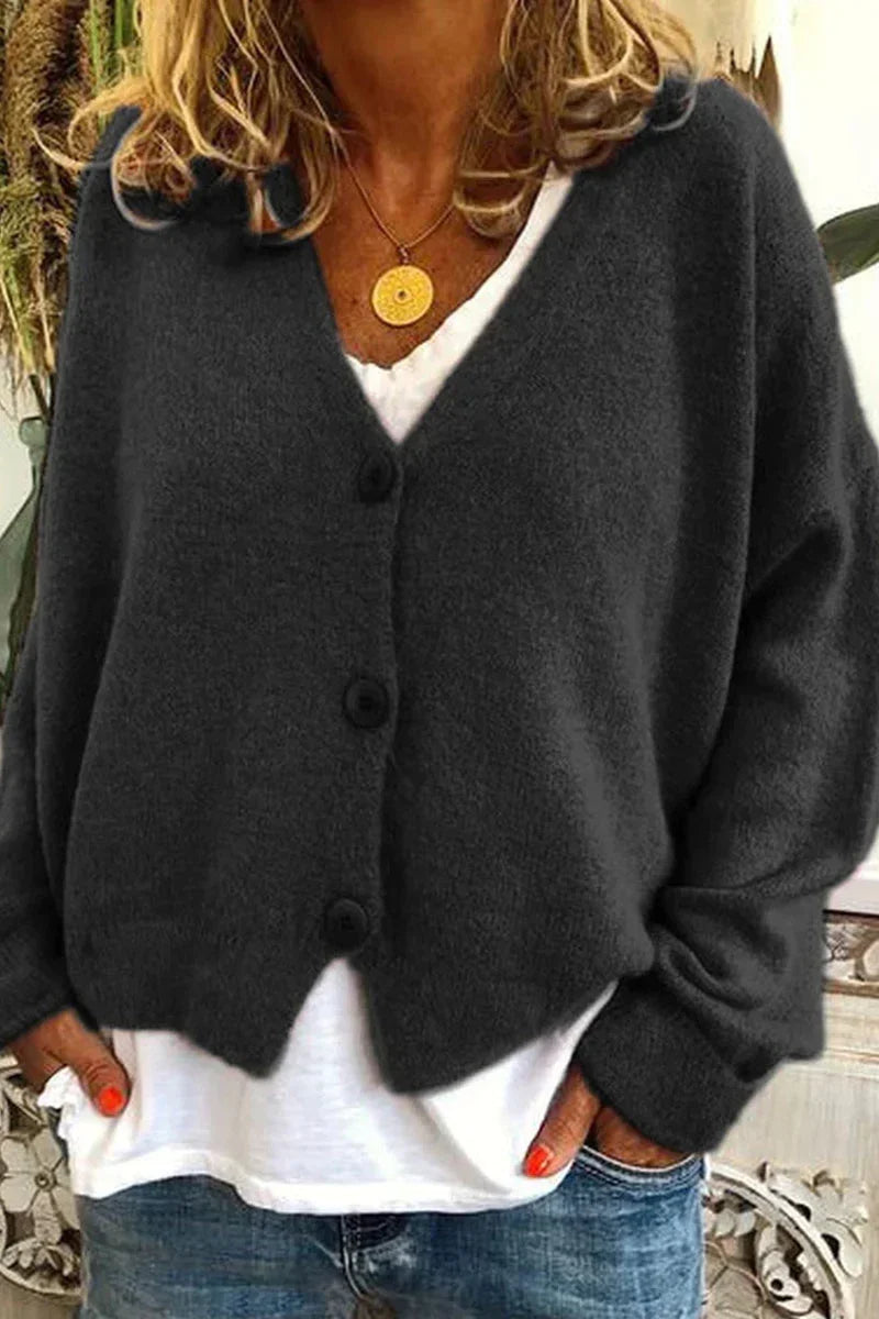 Erline | V-Neck Button Cardigan