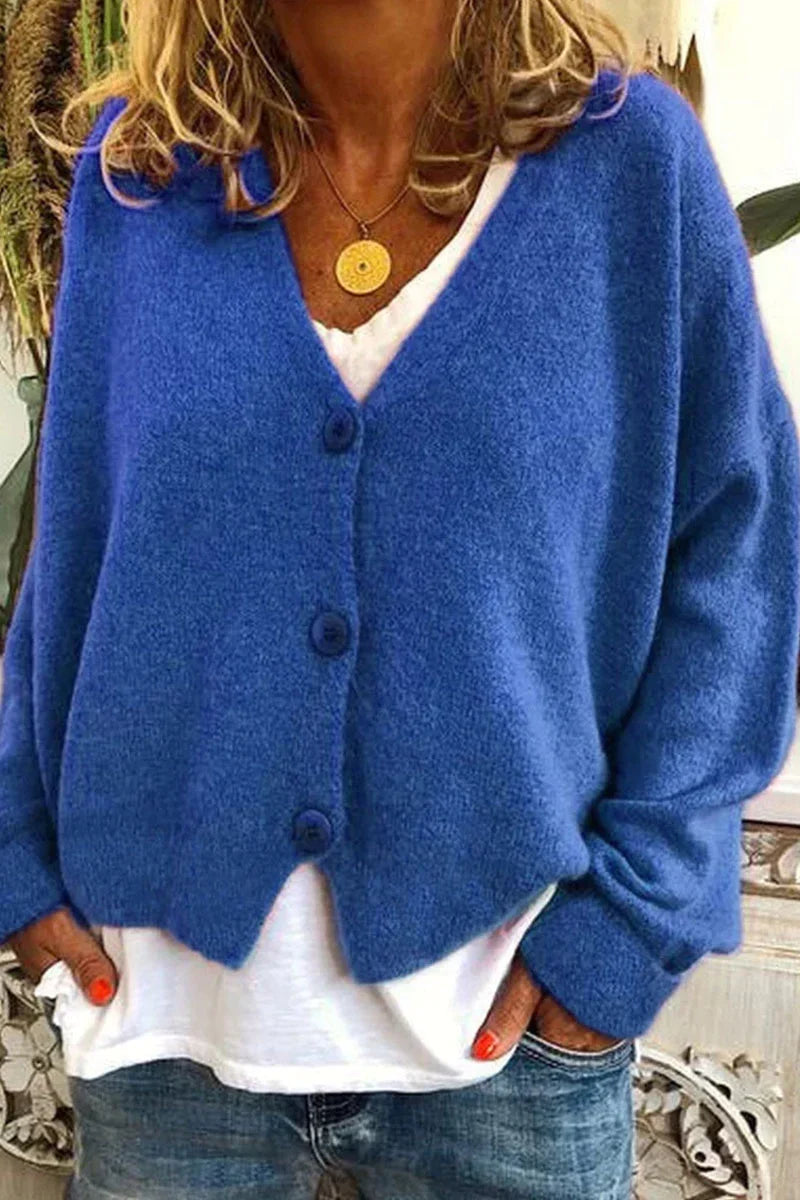 Erline | V-Neck Button Cardigan
