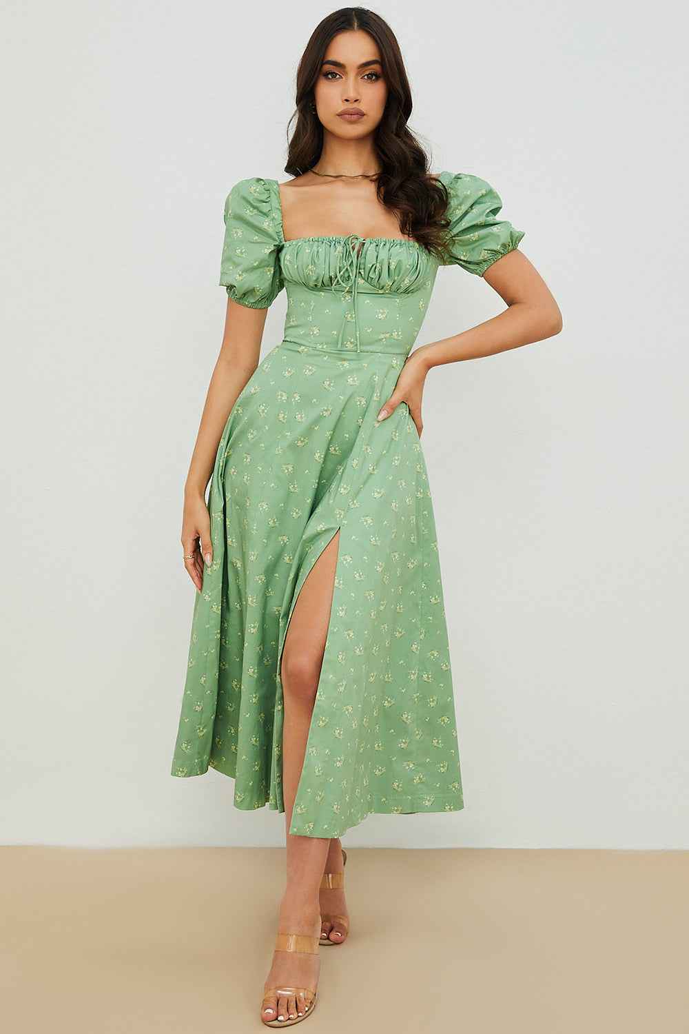 AVIANA | FLORAL MIDI DRESS