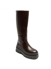 Cunegunda high chunky-sole boots in brown