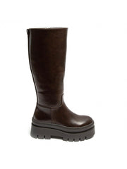 Cunegunda high chunky-sole boots in brown