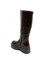 Cunegunda high chunky-sole boots in brown