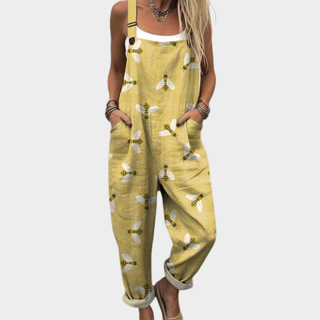 Sandra | Printed Dungarees