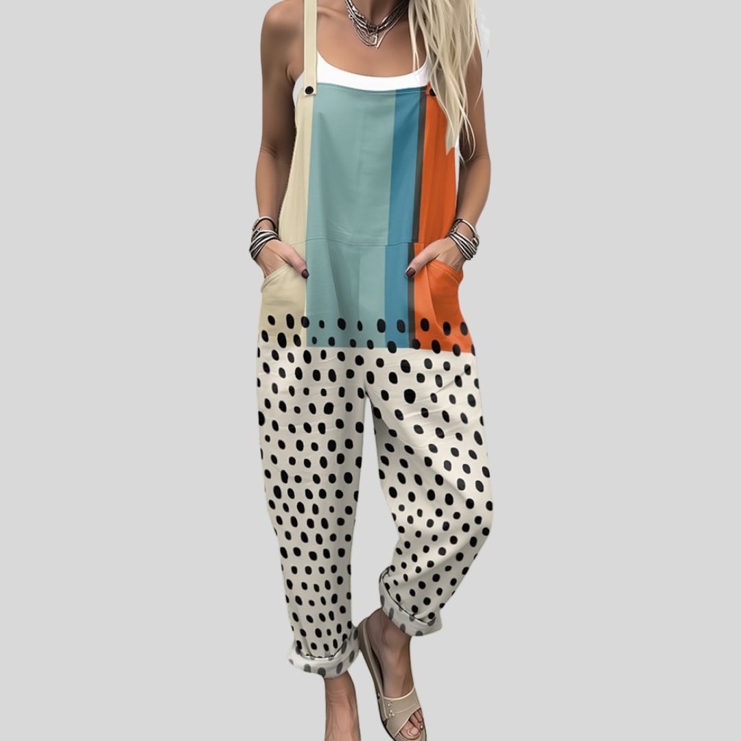 Angelica | Printed Dungarees