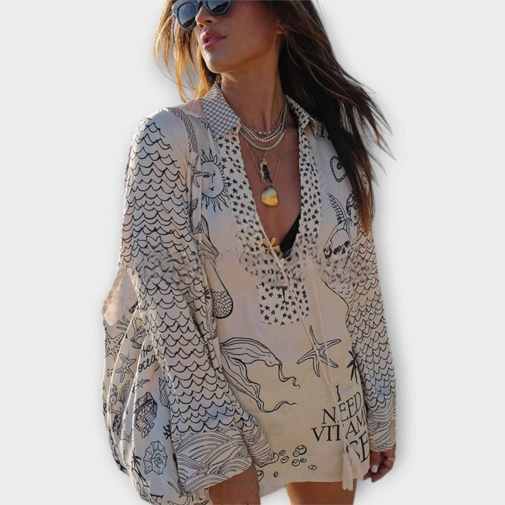 SIANDRA | FRINGED LONG-SLEEVE SWIMSUIT