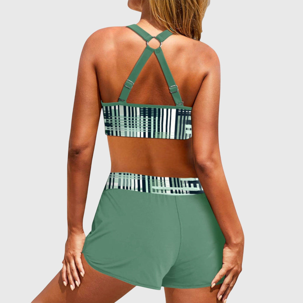 JANELLE | PRINTED HIGH-WAISTED BIKINI