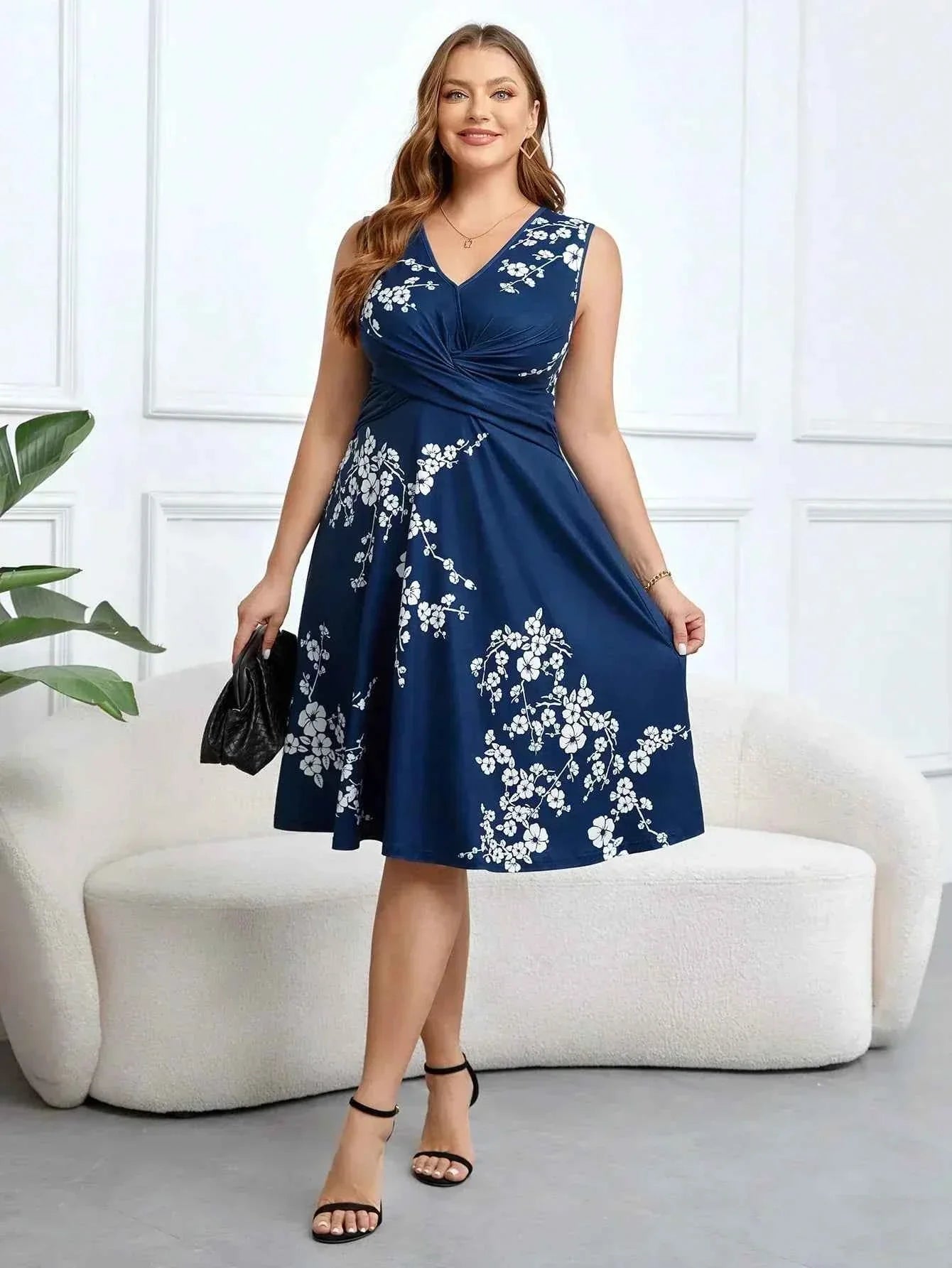 DANICA | FLORAL WRAP DRESS