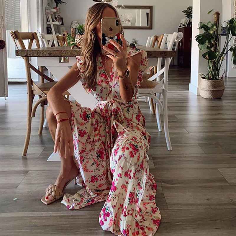 SHERA | FLORAL FLOWING DRESS