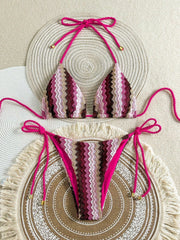 Rasheda | Striped Triangle Bikini