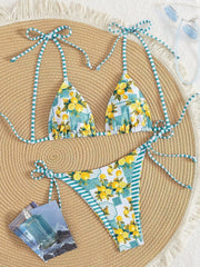 Nykia | Lemon-Print Triangle Bikini