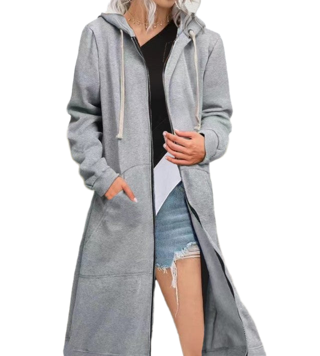 Maryalice | Hooded Long Zip Cardigan