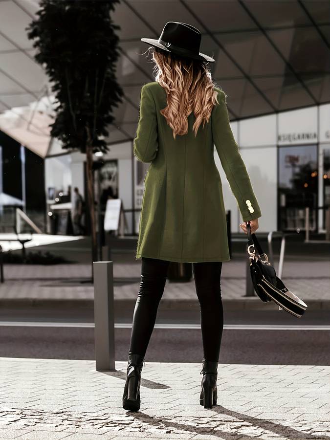 Tomasa | Double-Breasted Long Coat