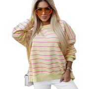 Cherilyn | Striped Split-Hem Jumper