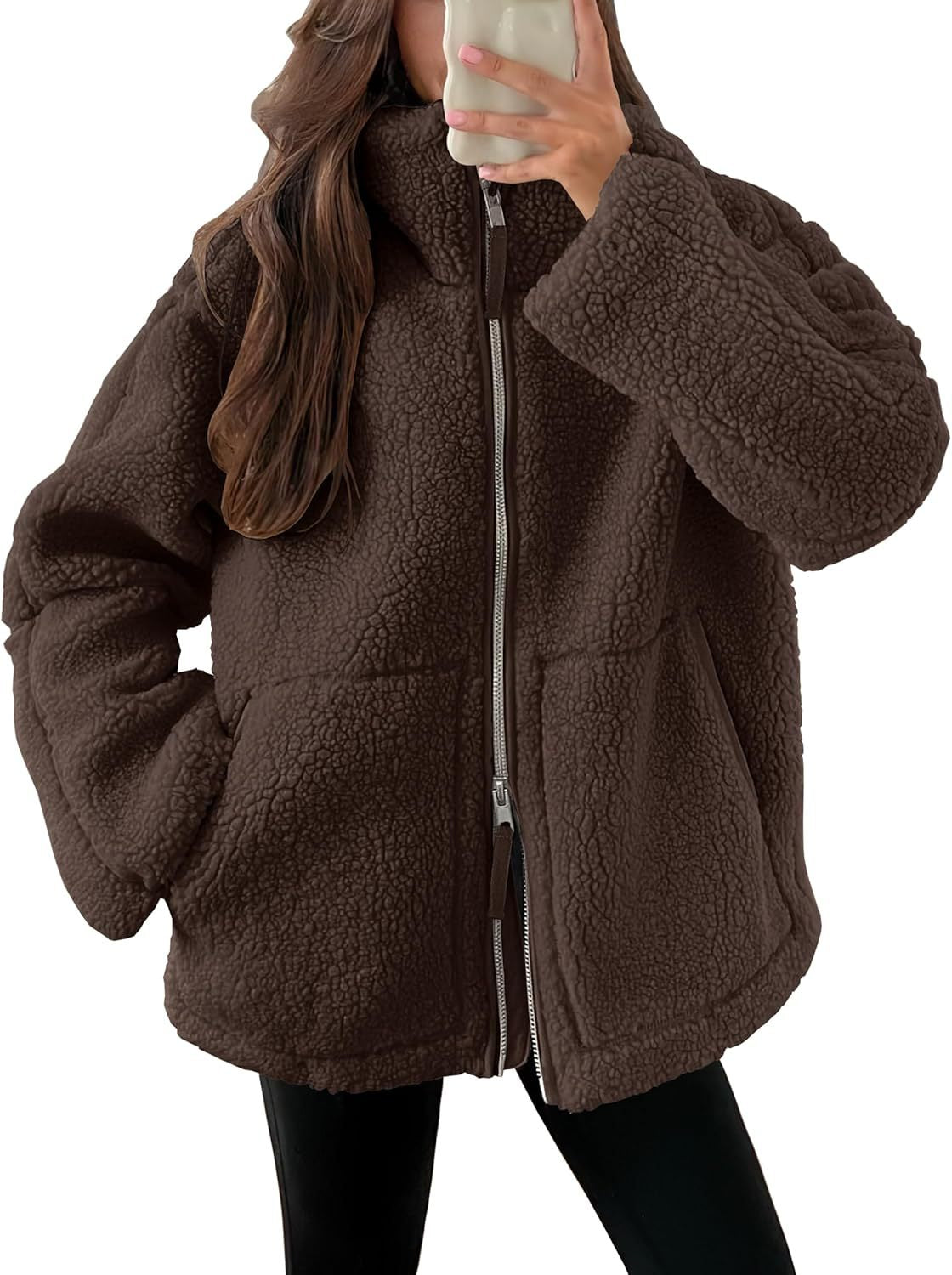 Denisha | Stand-Collar Textured Zip Jacket