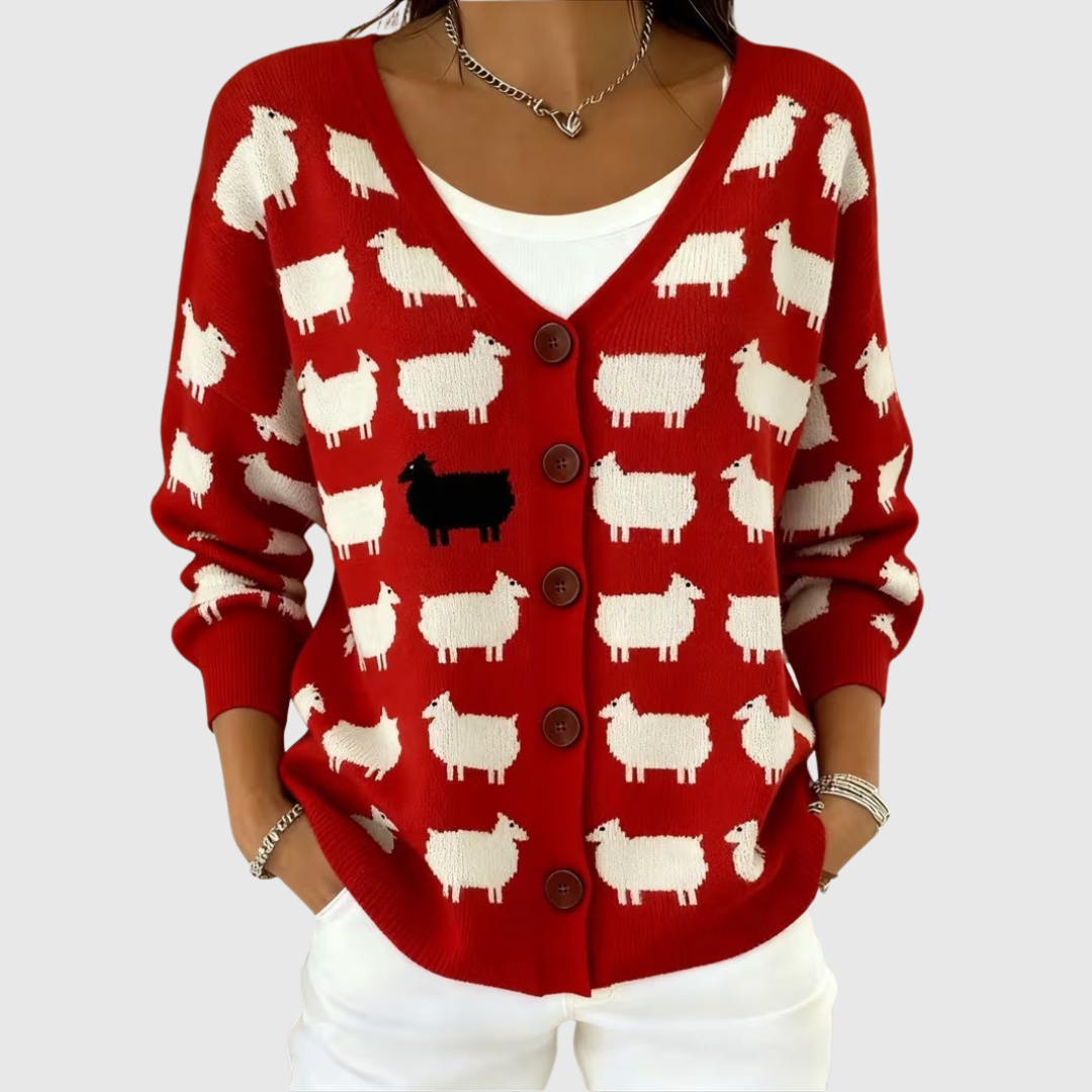 BUTTON-FRONT CARDIGAN