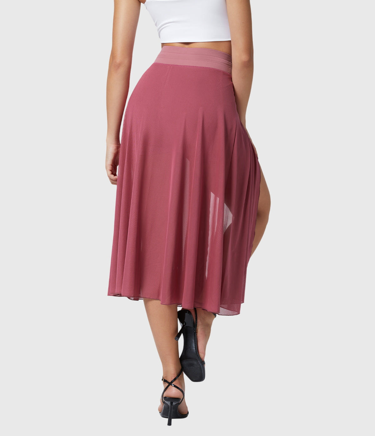 MELANIE | ELASTIC-WAIST FLOWING SKIRT