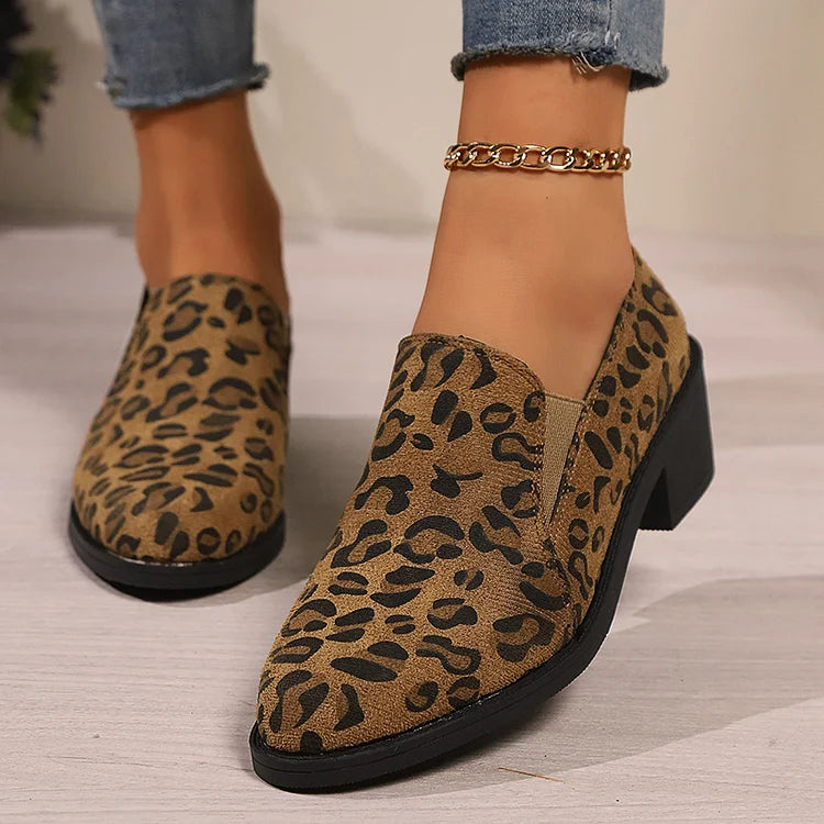 ANGÉLIQUE | LEOPARD-PRINT LOAFERS