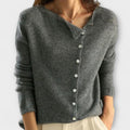 ISABELLE | BUTTON-FRONT LONG-SLEEVE JUMPER