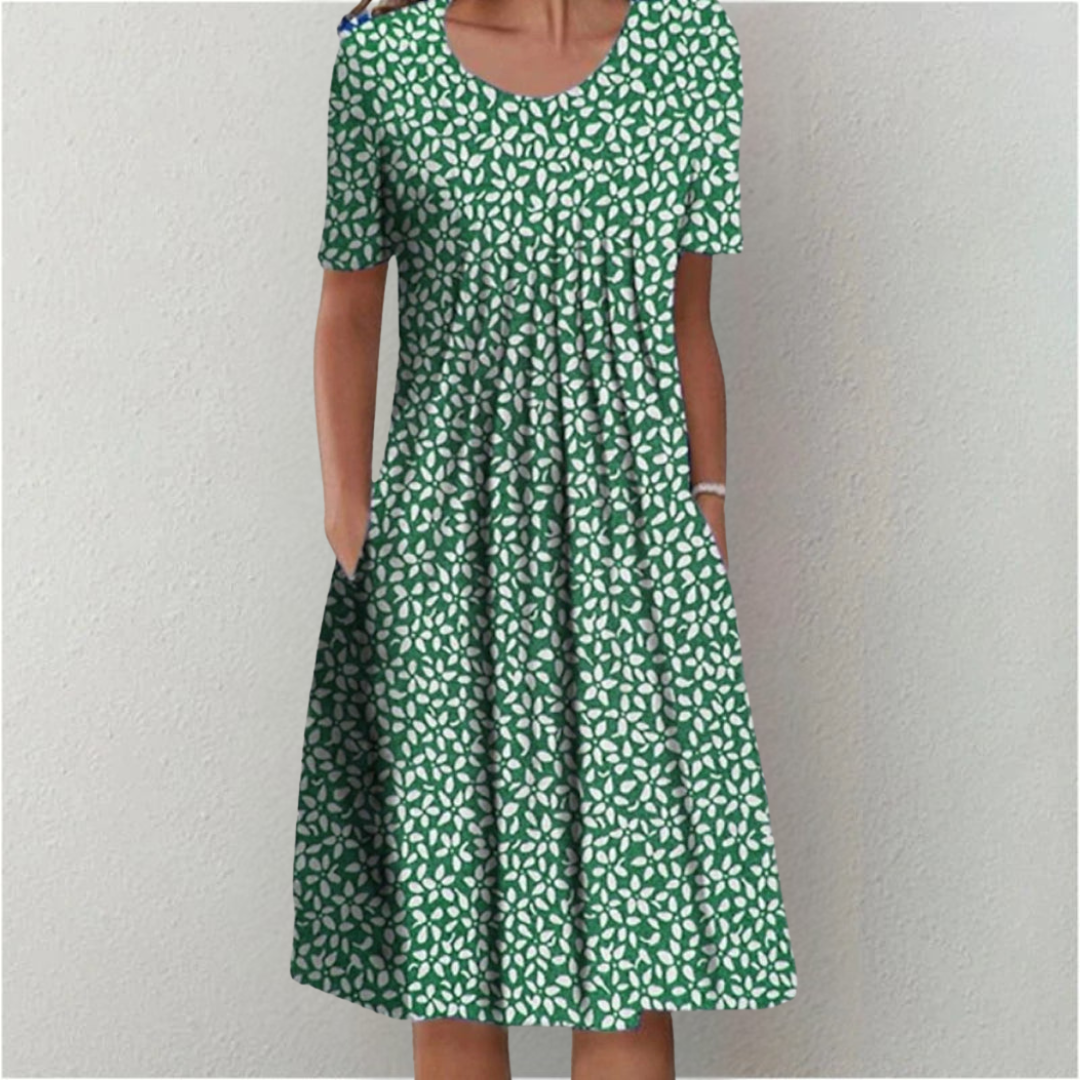 Hailey | Elegant And Casual Flower Dress With Pockets