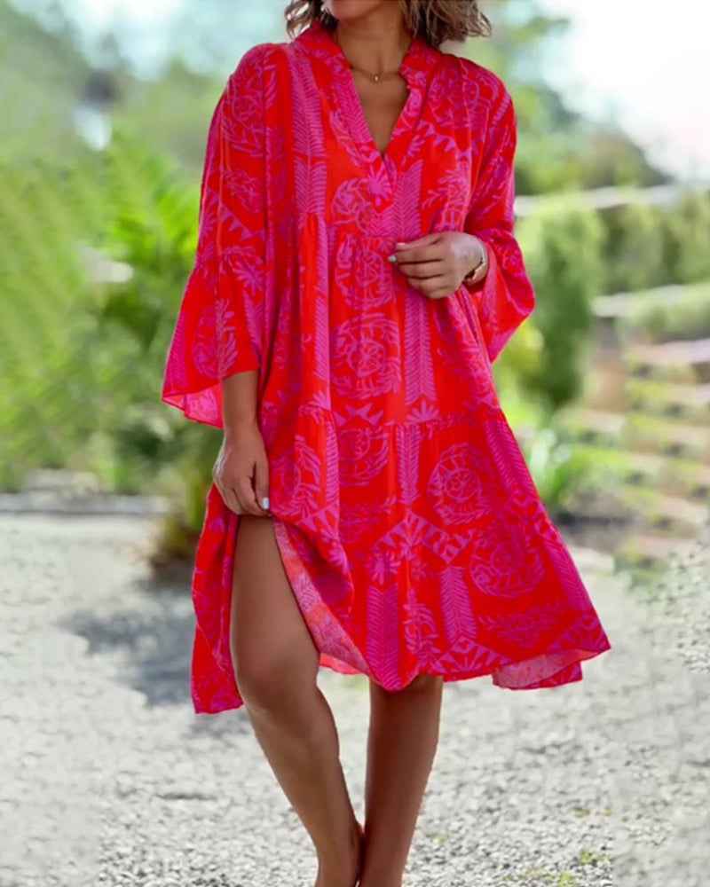 JOYCE | PRINTED FLOWING DRESS