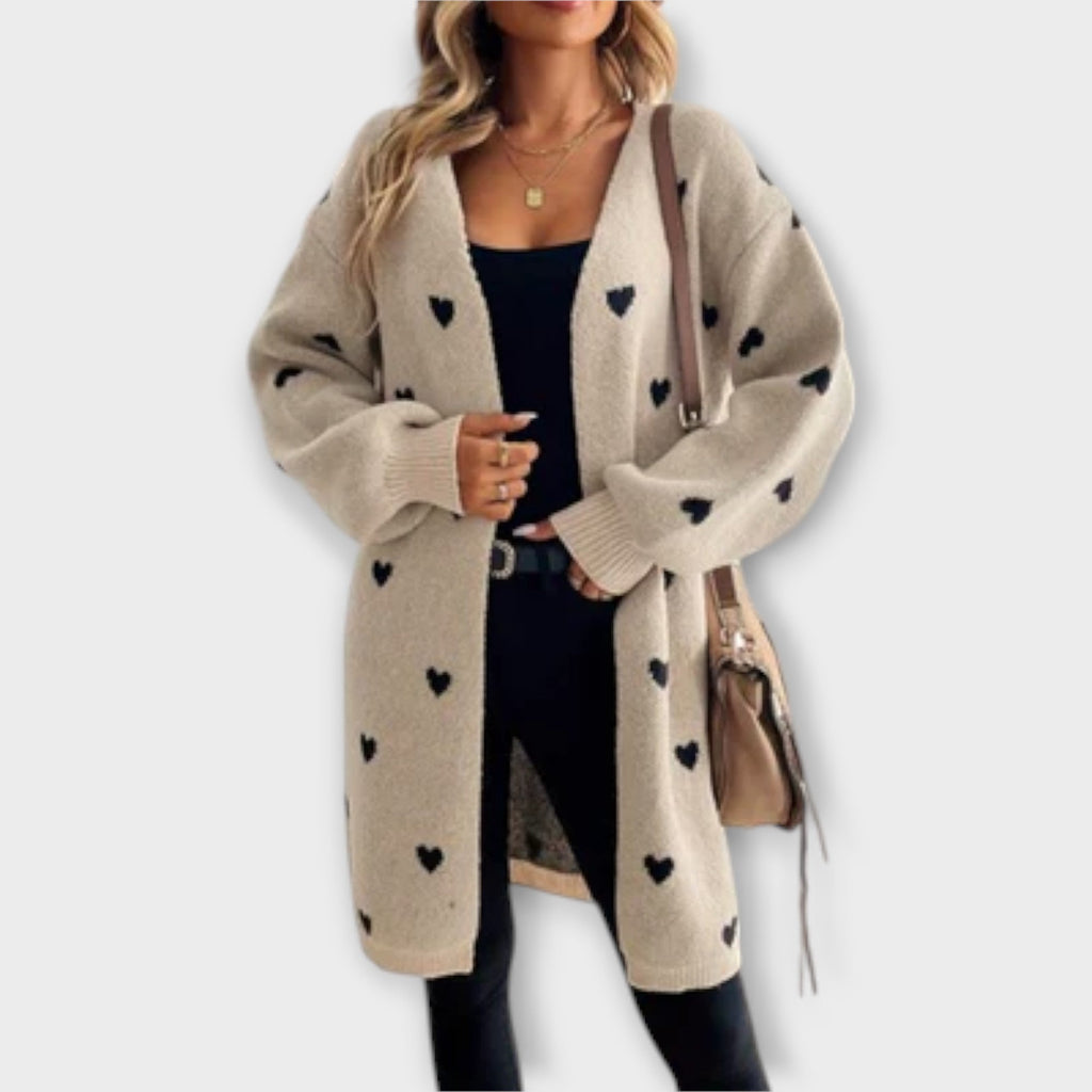 JULIA | HEART-PATTERN CARDIGAN