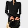 MICHIKO | COLLARED SLIM-FIT JUMPER