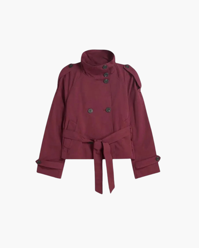 Hortencia | Double-Breasted Cape-Detail Jacket