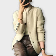 Alissa | Comfortable Cardigan In Cream Colour