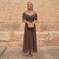 SIENNA | BROWN FLOWING DRESS