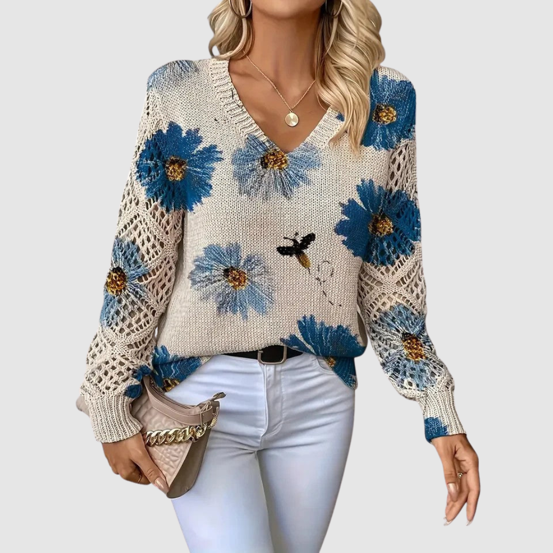 MEDA | FLORAL KNITTED JUMPER