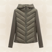 Treva | Chevron-Quilted Hooded Jacket