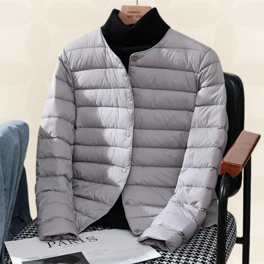 Madalynn | Collarless Quilted Jacket