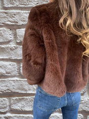 Faigy | Textured Short Zip Jacket
