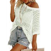 Marquitta | Wide-Neck Open-Knit Jumper