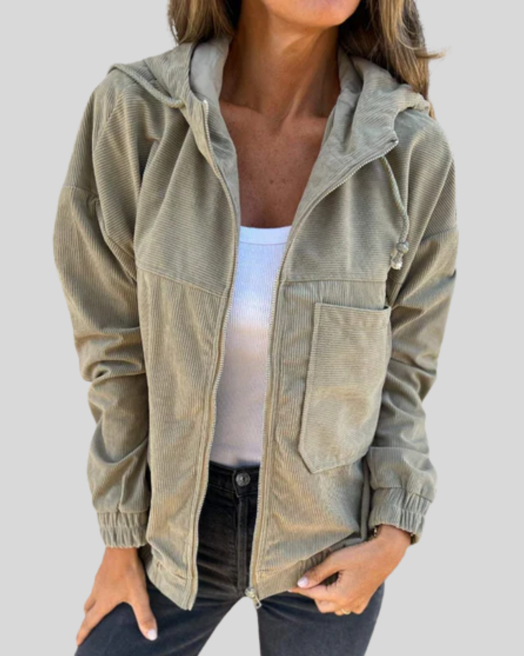 Mabel | Soft Gilet With Zip