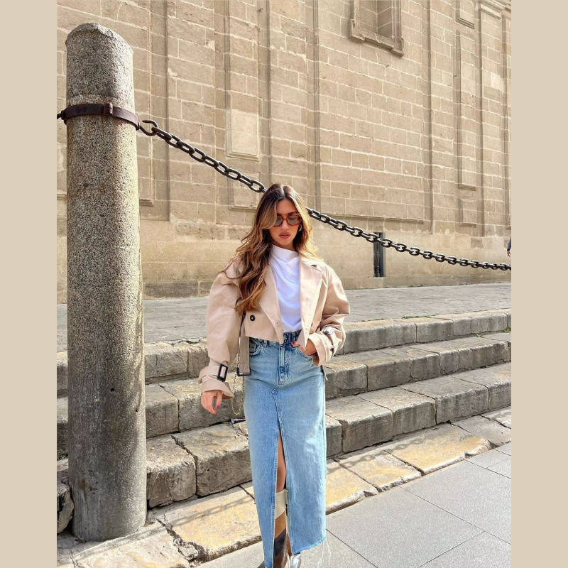 Jolie | Cropped Double-Breasted Jacket