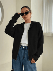Santina | Hooded Zip Cardigan