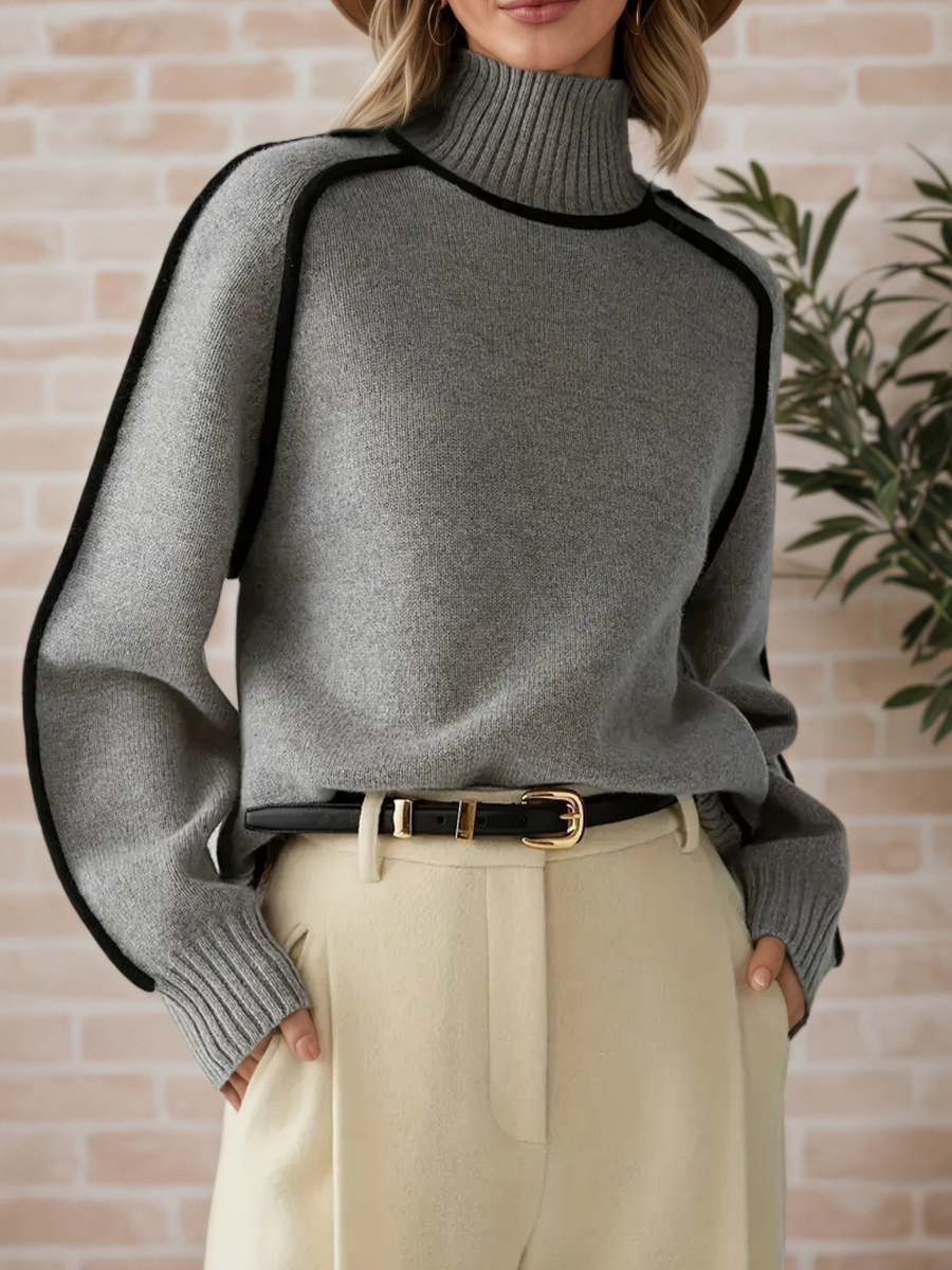 Donna | Elegant High-Neck Jumper