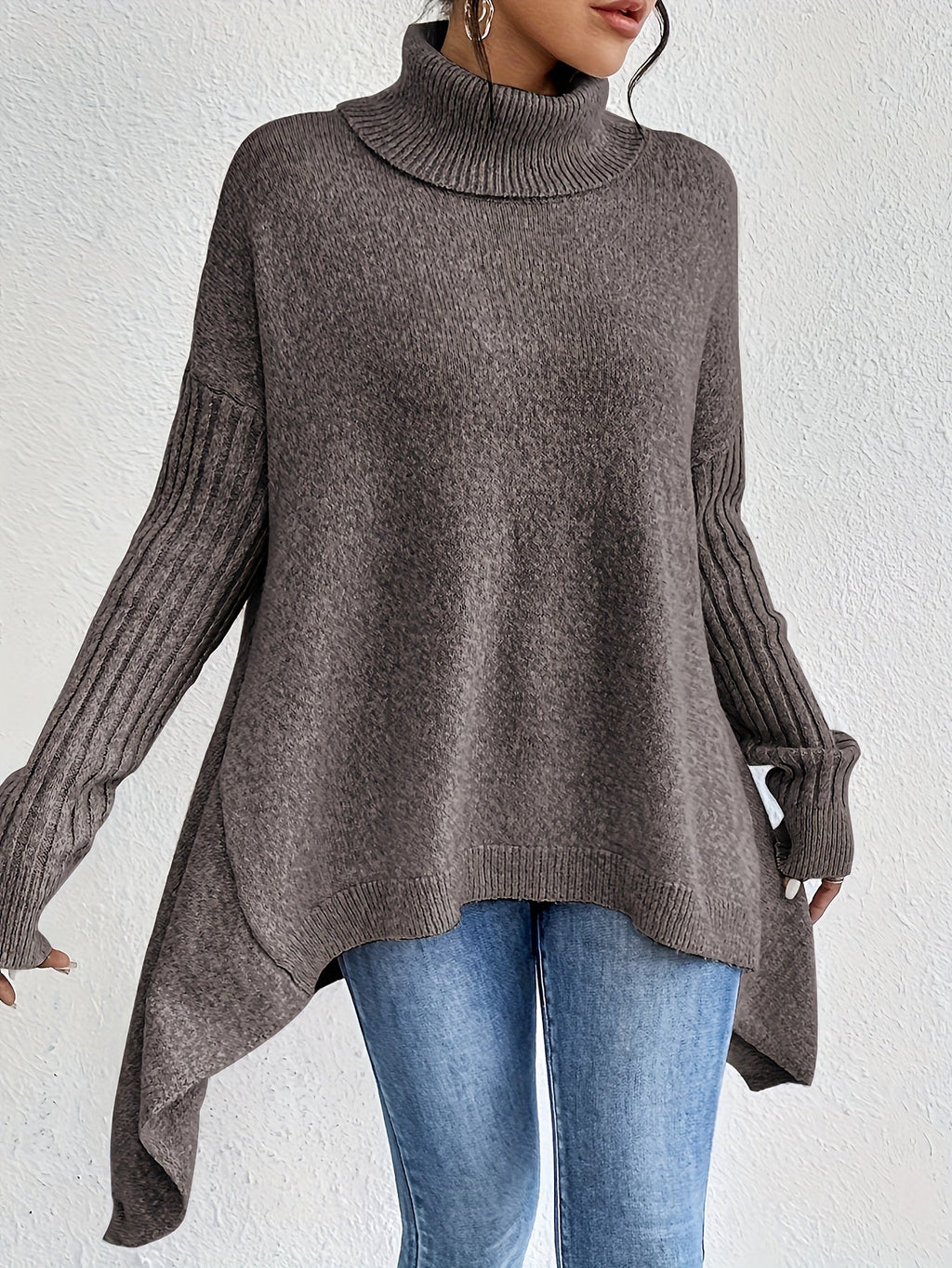 AUDREY | WRAP ROLL-NECK JUMPER