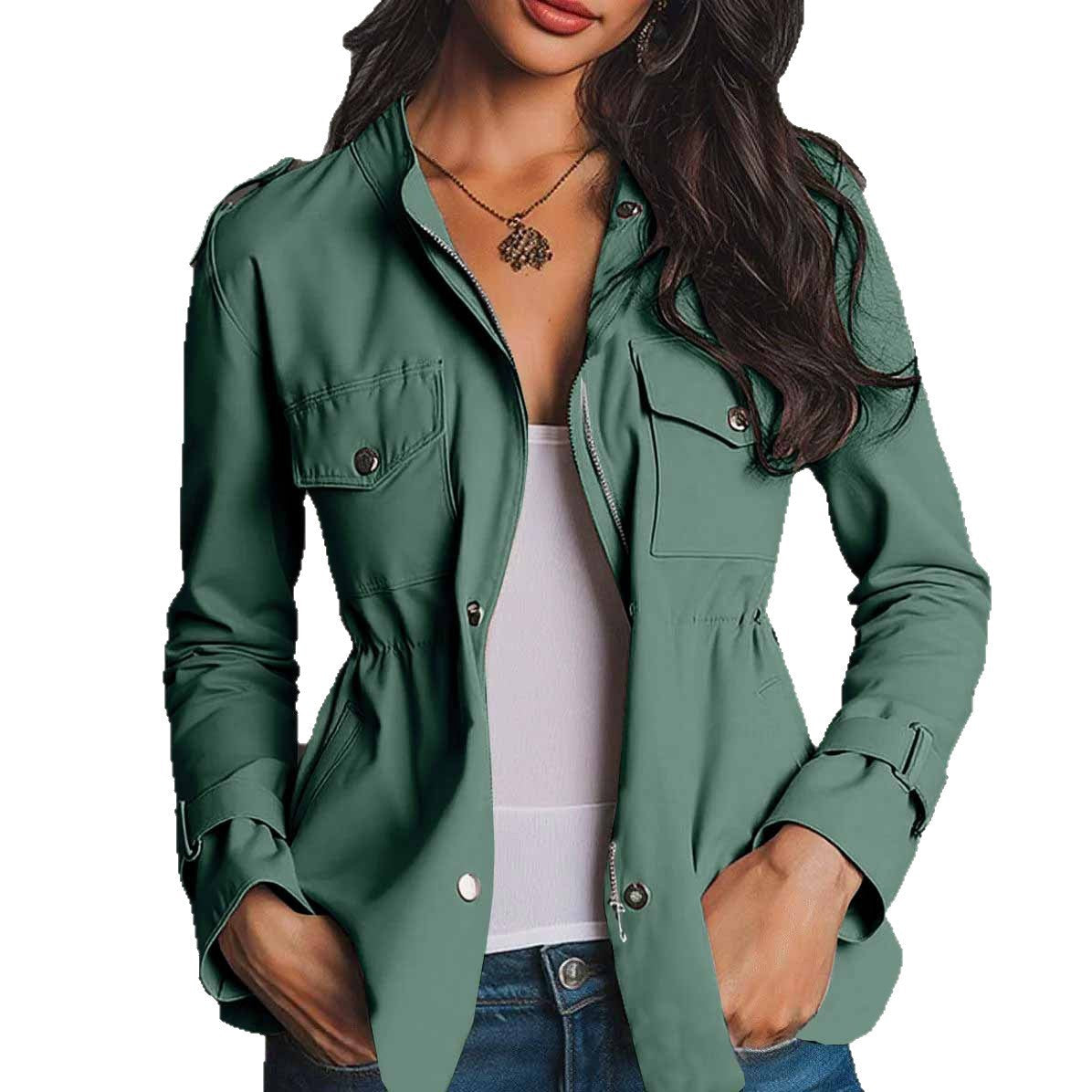 Gertie | Collared Pocket Zip Jacket