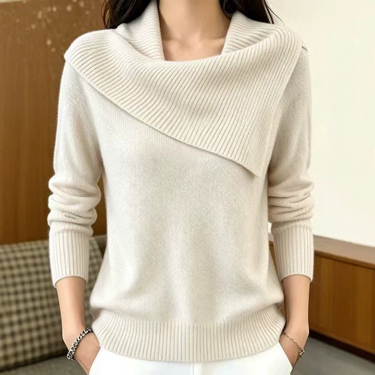 Inell | Asymmetric Foldover-Neck Jumper