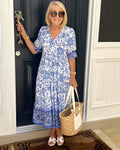 KEISHA | V-NECK FLORAL DRESS